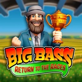 Big Bass Return to the Races slot visual from Pragmatic Play available on spinnania.fr
