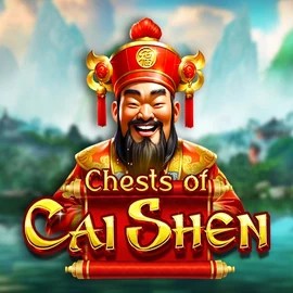 Chests of Cai Shen online game logo by Pragmatic Play on spinnania.fr