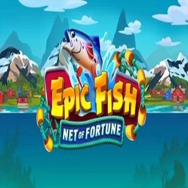 Epic Fish Net of Fortune slot logo by Quickspin at Spinania Casino